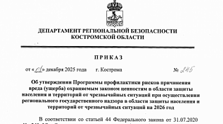 Программа профилактики в области защиты населения и территорий от чрезвычайных ситуаций на 2026 год